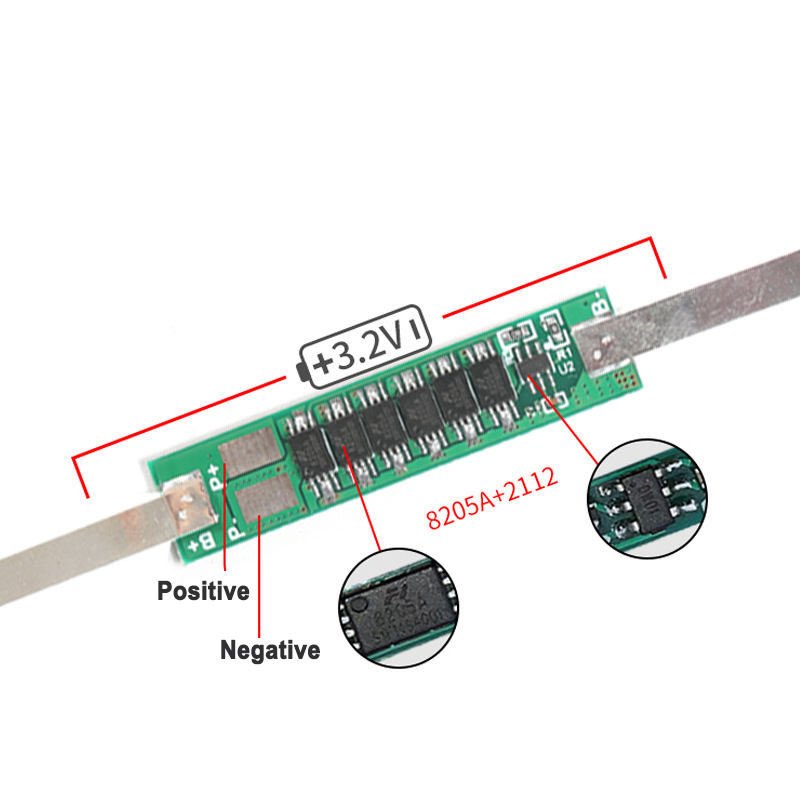 3.7V 4-9A Li-ion Lithium Battery 18650 Charger Over Charge Protection Board With Soldered Nickel Belt