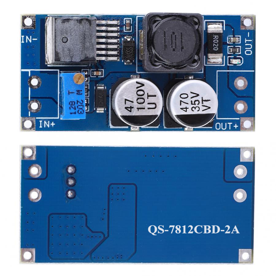 DC-DC Converter DC8-78V to 5V/12V Adjustable Step-down Power Supply Module QS-7812CBD-2A