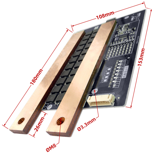 7S 8S 24V 460A Li-ion LifePo4 Lithium Battery Protection Board W Balance BMS High Current Inverter car Diesel RV start QS-B305ABL-600A